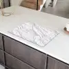 Marmer - Wit - Grijsgroen Inductie beschermer vinyl 3mm klein 276 -sfeer8