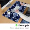 Vissen - Bloemen - Blauw Muismat XXL klein 681 -sfeer3