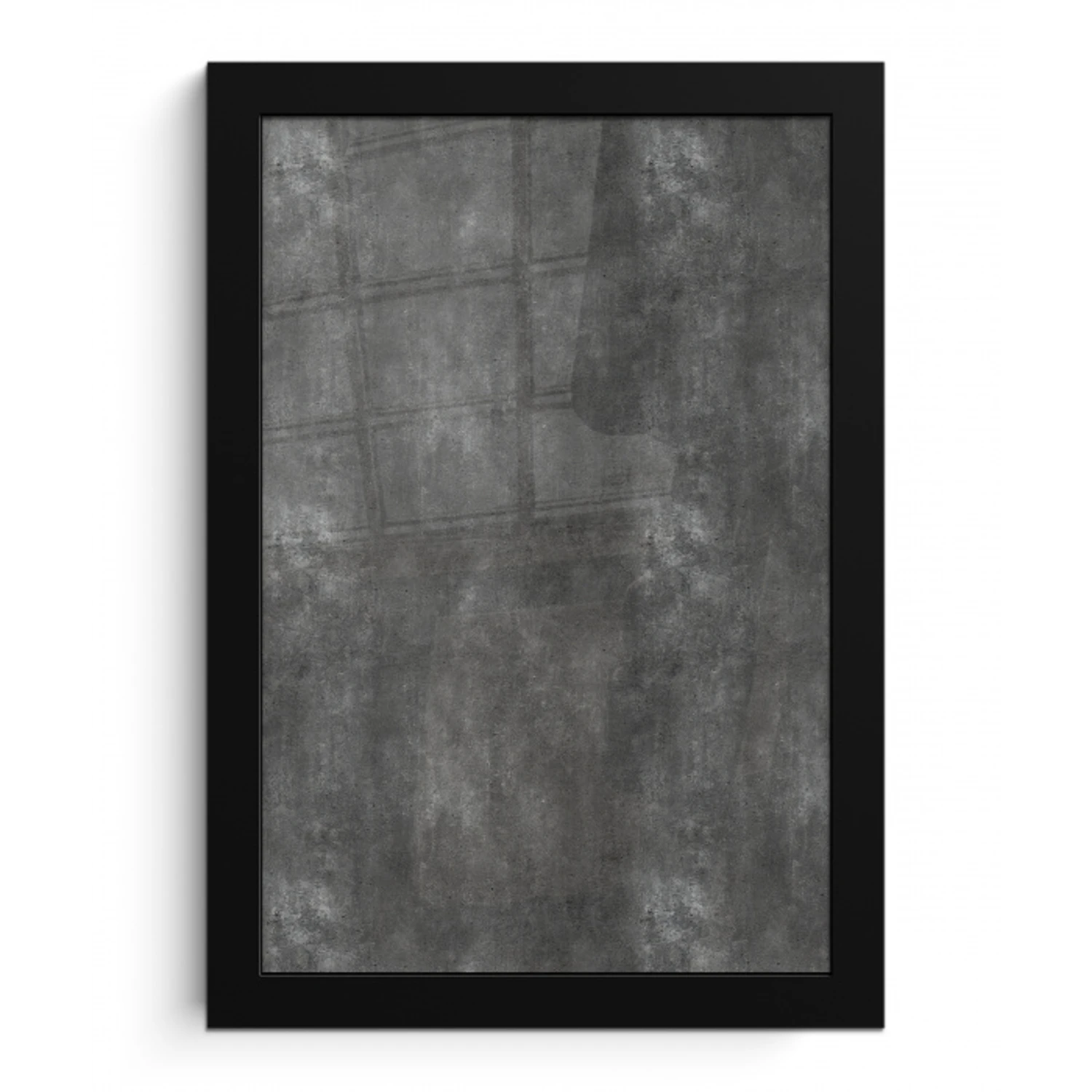 Donkergrijs - Ruw - Beton fotolijst zwart zonder passe partout klein 224 -3d