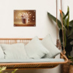 Chocomelk - Drinken - Warm - Bruin tuinposter los doek klein -sfeer7