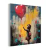 Meisje - Ballon - Hart - Graffiti plexiglas 5mm klein -z3d