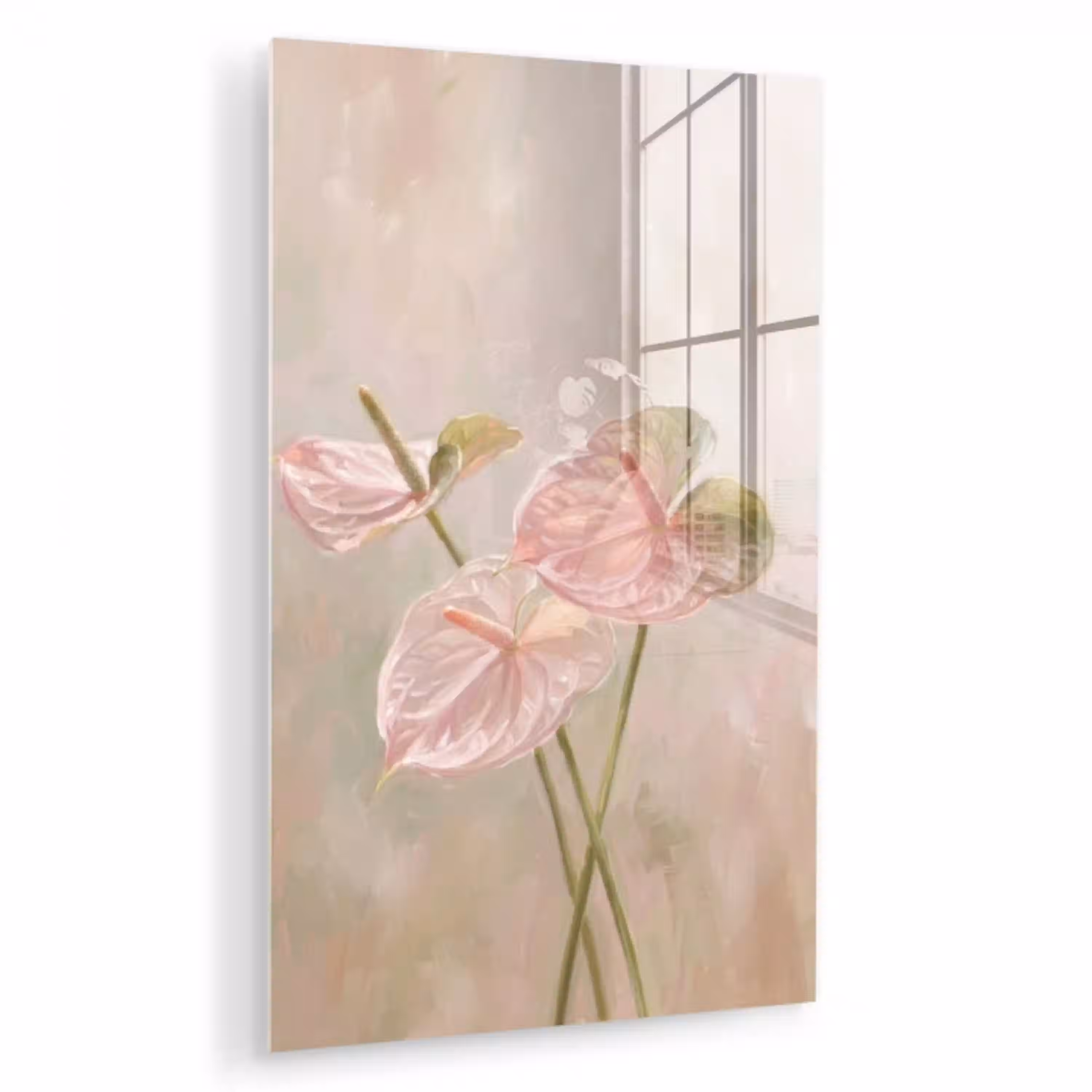 Bloemen - Pastel - Abstract - Natuur - Groen plexiglas 5mm klein -zzzproduct_nieuw