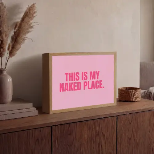 Tekst - Modern - Roze Light Box met batterij (Wandlamp) middel -sfeer2