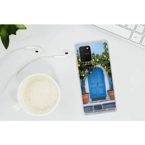 Citroenbomen - Geel - Deur - Potten Telefoonhoesje Samsung Galaxy S10 Lite klein -oordopS10Lite