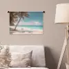 Palmboom - Schommel - Strand - Lucht Wandkleed katoen klein -sfeer4