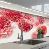 Fruit - Water - Bubbels - Rood keuken achterwand 2 middel -3d_schuin