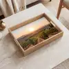 Wijngaard - Zonsondergang - Landschap Dienblad Rechthoek middel -sfeer1