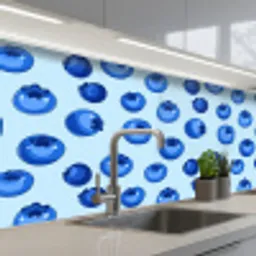 Bessen - Modern - Blauw keuken achterwand 2 middel 871 -3d_schuin