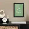 Eten - Drinken - Tekst - Mintgroen fotolijst zwart zonder passe partout klein -sfeer1