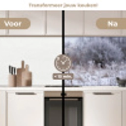 Schermbloem - Rijp - Kristallen - Winter - Delicaat keuken achterwand 2 middel -voor-na2_NL