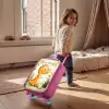 Dino - Voetbal - Oranje Kinderkoffer - Roze klein -sfeer1