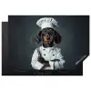 Hond - Garde - Kok Inductie beschermer vinyl 3mm klein -3d