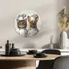 Kat - Hond - Kokskleding KitchenYeah - Keuken - Wandcirkel Forex klein -sfeer2