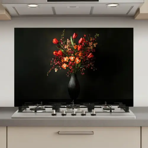 Bloemen - Takken - Boeket keuken achterwand spatscherm klein -3d_website