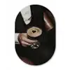 Hartje - Cocktail - Espresso Martini - Hand Wandcirkel Ovaal Glas middel -3d