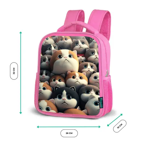 Lapjes Katjes Kinderrugzak - Roze middel -productfoto_formaten