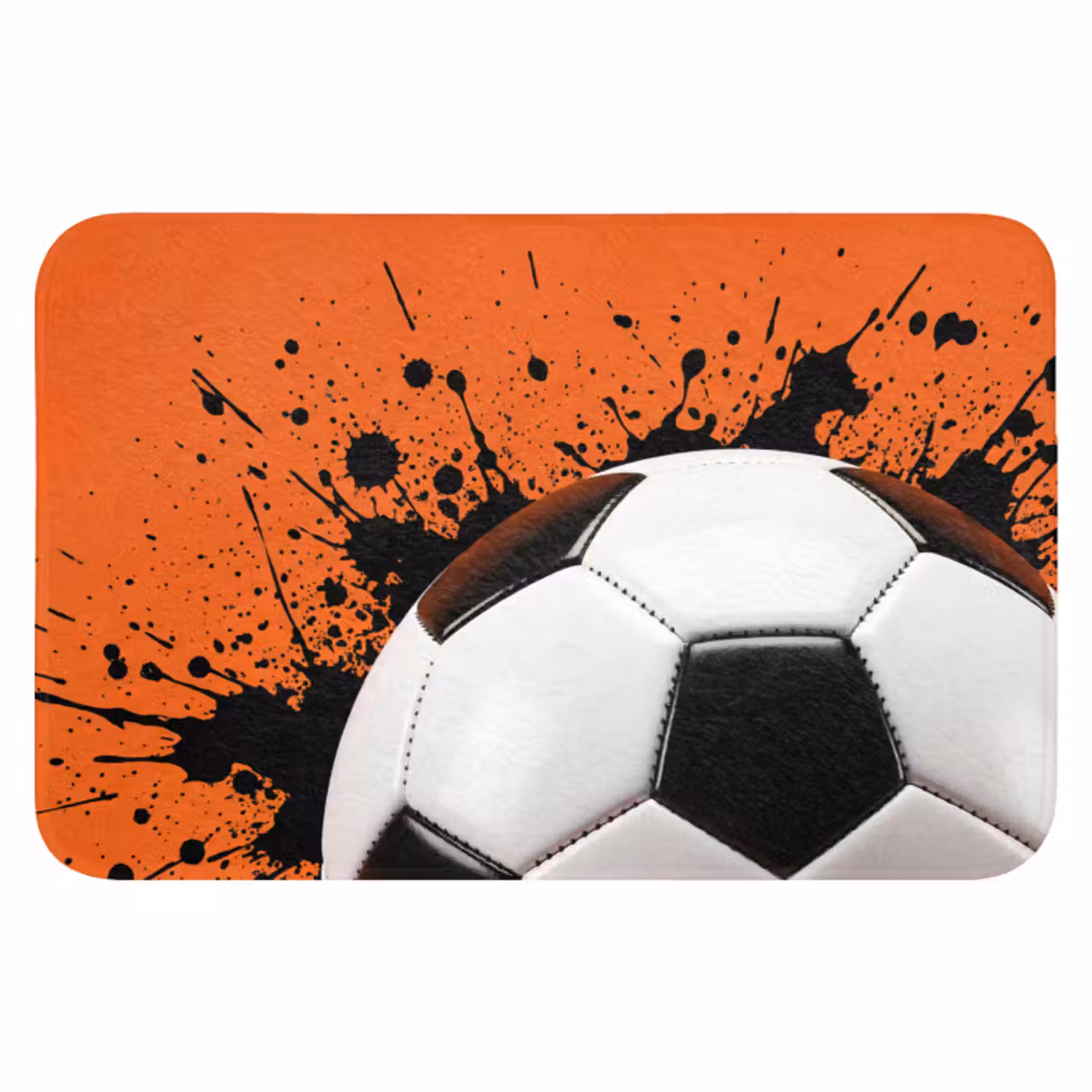 Badematte - Fußball - Farbe - Sport - Orange