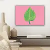Illustratie - Blad - Minimalistisch - Groen canvas 2cm klein -sfeer6