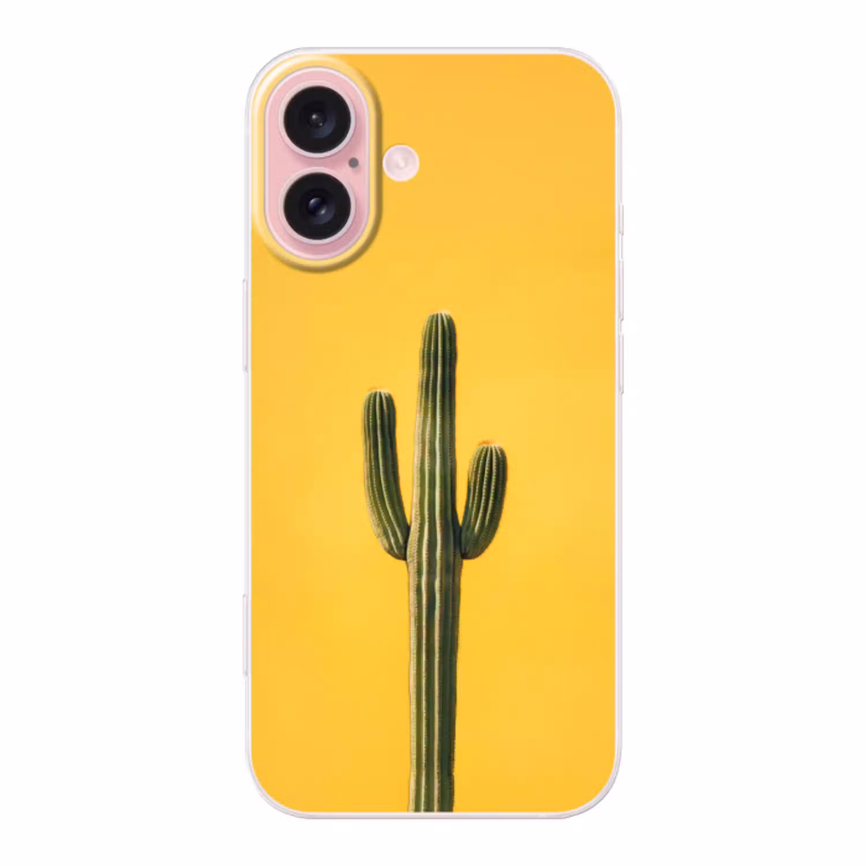 Cactus - Groen - Minimalistisch Apple iPhone 16 klein -3d