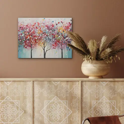 Kunst - Bomen - Natuur - Acryl PET vilt klein -sfeer4