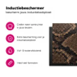 Python - Schubben - Brons Inductie beschermer vinyl 3mm klein -wsfeer2_website