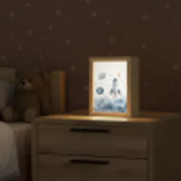 Waterverf - Planeten - Sterren - Raket Light Box met kabel klein -sfeer1_kind