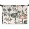 Vintage - Jungle - Dieren - Natuur Wandkleed katoen klein -zz3d