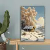 Winter - Sneeuw - Huis - Natuur canvas 2cm klein -sfeer4
