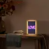 Neon - Love - Valentijn Light Box met kabel (Tafellamp) klein -sfeer4