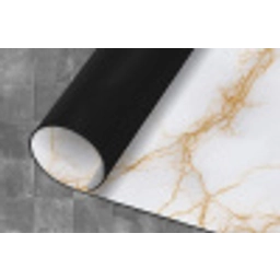 Wit - Goud - Marmer - Aders Keukenloper - keukenmat middel 536 -closeup