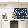 Modern - Geometrisch - Blauw keuken achterwand 2 middel 871 -voor-na2_FR