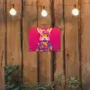 Konijn - Bloemen - Kleurrijk - Kimono tuinposter los doek klein -sfeer1