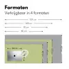 Kiwi - Lijntekening - Minimalistisch - Groen Muismat XXL klein -sfeer5