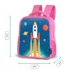 Raket - Planeten - Ruimte Kinderrugzak - Roze middel -productfoto_formaten