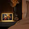 Specerijen - Explosie - Oranje Light Box met kabel (Tafellamp) klein -sfeer1
