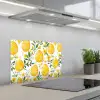 Bloemen - Paaseieren - Geel keuken achterwand spatscherm klein -3d_schuin
