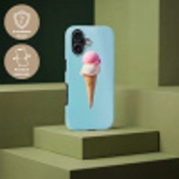 Bolletjes - Schepijs - Hoorntje - Blauw Toughcase MagSafe Apple iPhone 17 klein -USP_PrintM_DE