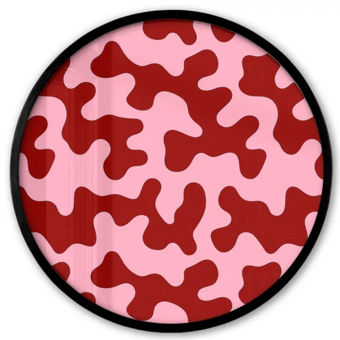 Modern - Abstract - Rood Fotolijst rond zonder passe partout klein 856 -3d