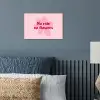 No rain no flowers - Bloem - Roze poster papier klein -sfeer2
