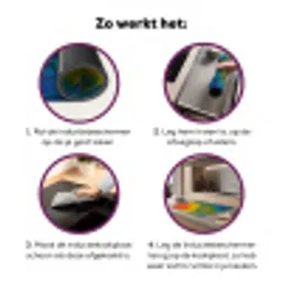 Veren - Ara - Kleurrijk Inductie beschermer vinyl 3mm klein -zzzzzzz-cc-werking