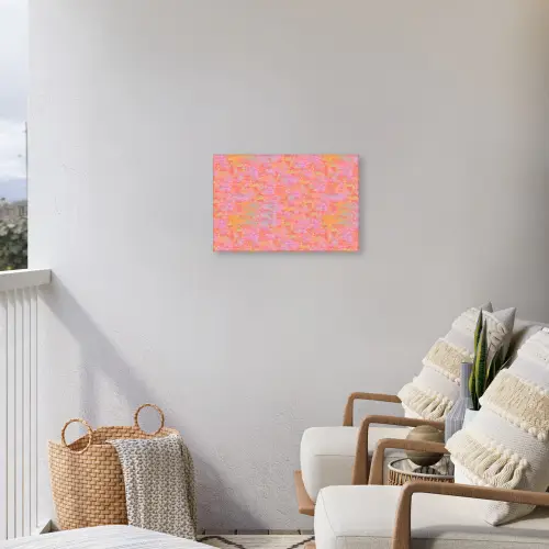 Verf - Texturen - Pastel Tuinposter op houten frame 2 cm dik klein 845 -sfeer1