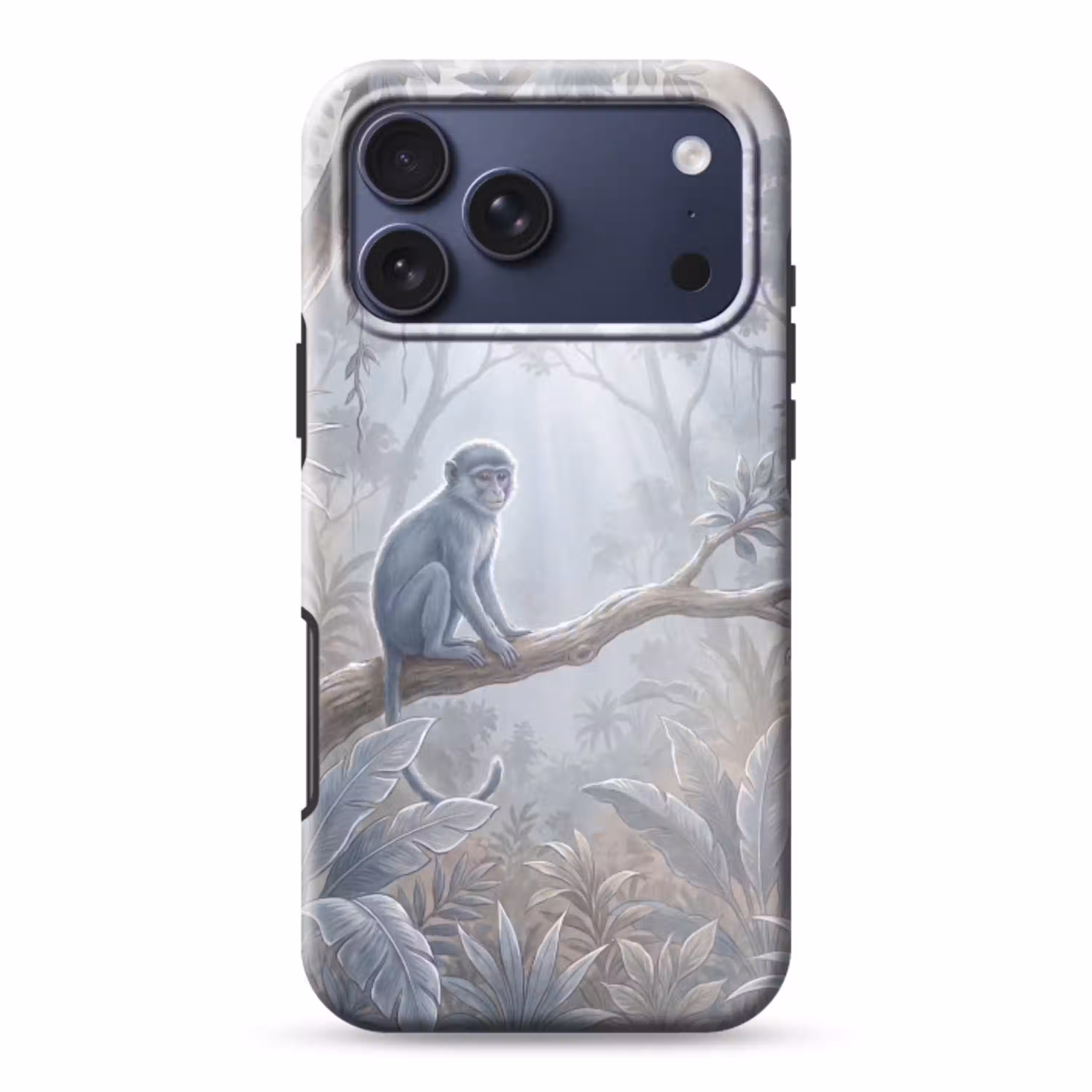Aap - Boom - Jungle - Natuur - Grijs Toughcase MagSafe Apple iPhone 17 Pro Max klein -3d