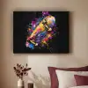 Graffiti - Sport - Skateboard - Skate Textielframe zwart klein -sfeer1