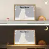 Ijsbeer - Sneeuw - Sterren - Blauw Light Box met batterij (Wandlamp kind) middel -sfeer3_kind