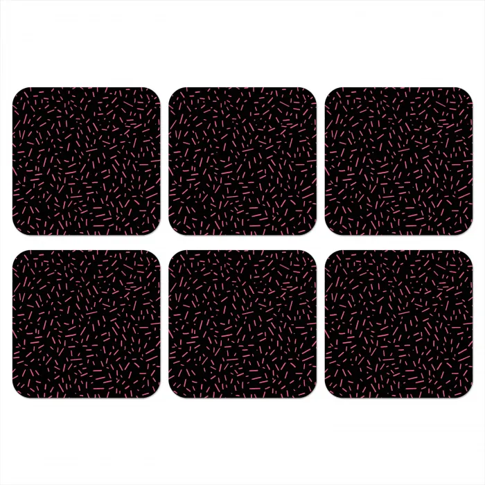 Gaming - Streepjes - Roze - Abstract onderzetter kurk middel -3d