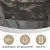 Kokskleding - Zwart - Hondje Akoestische PET Vilt - Rond klein -closeup_NL