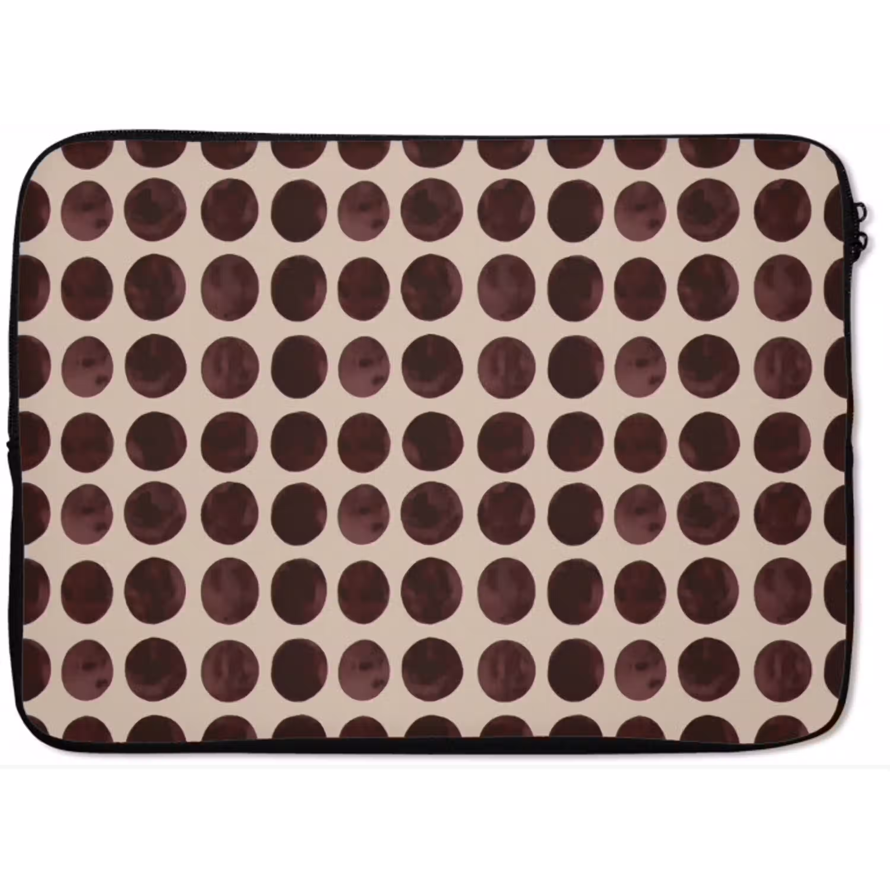 Stippen - Patroon - Bruin laptophoes neopreen klein 279 -zkaufland3dotto