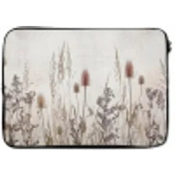 Weidebloemen - Design - Sepia laptophoes neopreen klein -zkaufland3dotto