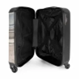Zandstrand - Bewolkt - Duinen NBS - Handbagage koffer - Volwassenen Unisex middel -binnenkant