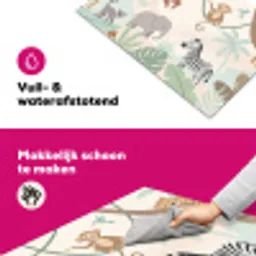 Jungle - Dieren - Groen Inductie beschermer vinyl 3mm klein -wsfeer6_website